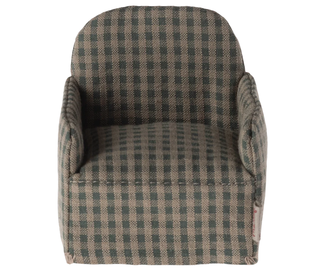 Chair, Mouse – Green checker