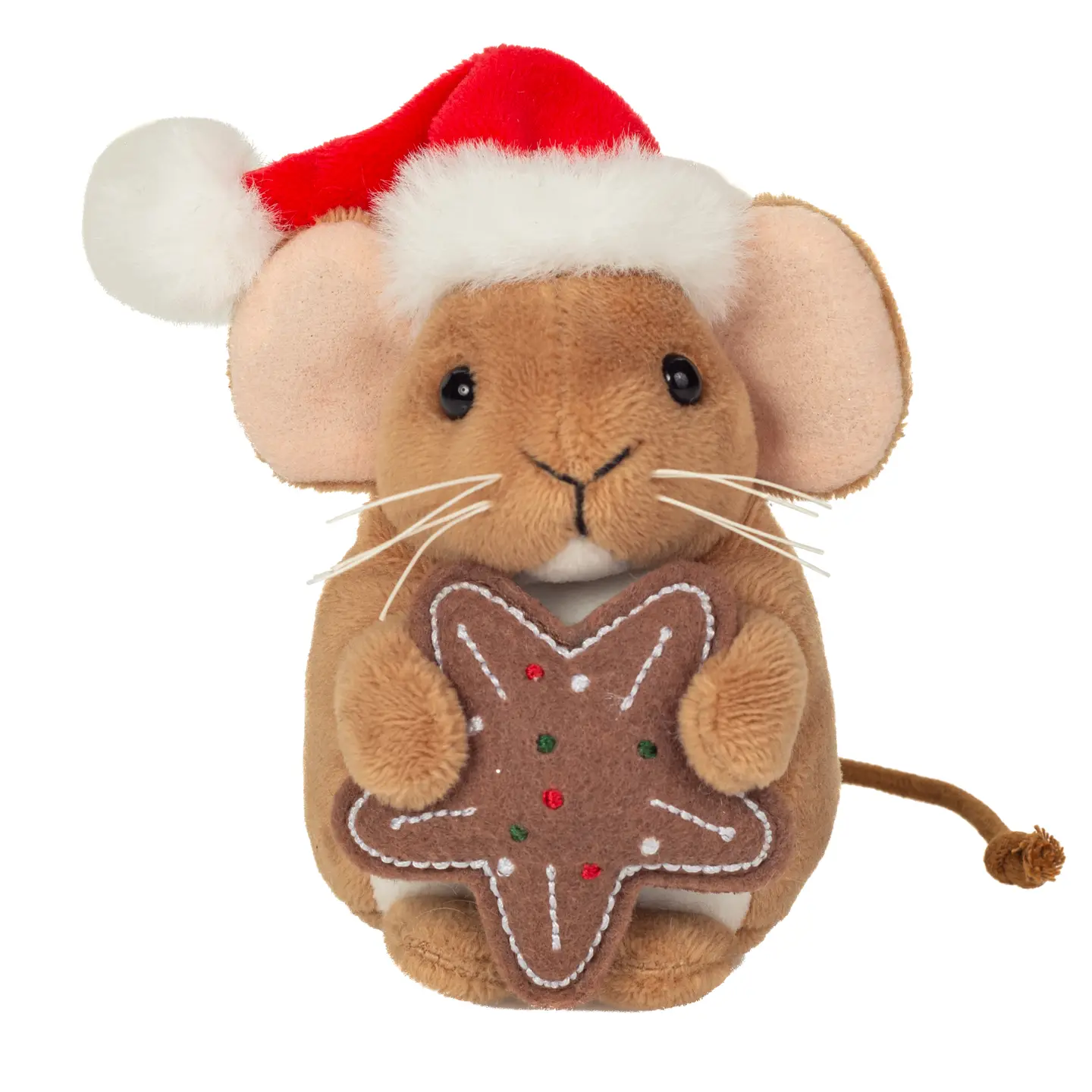 Teddy Hermann Christmas Mouse with Star Cookie 11cm