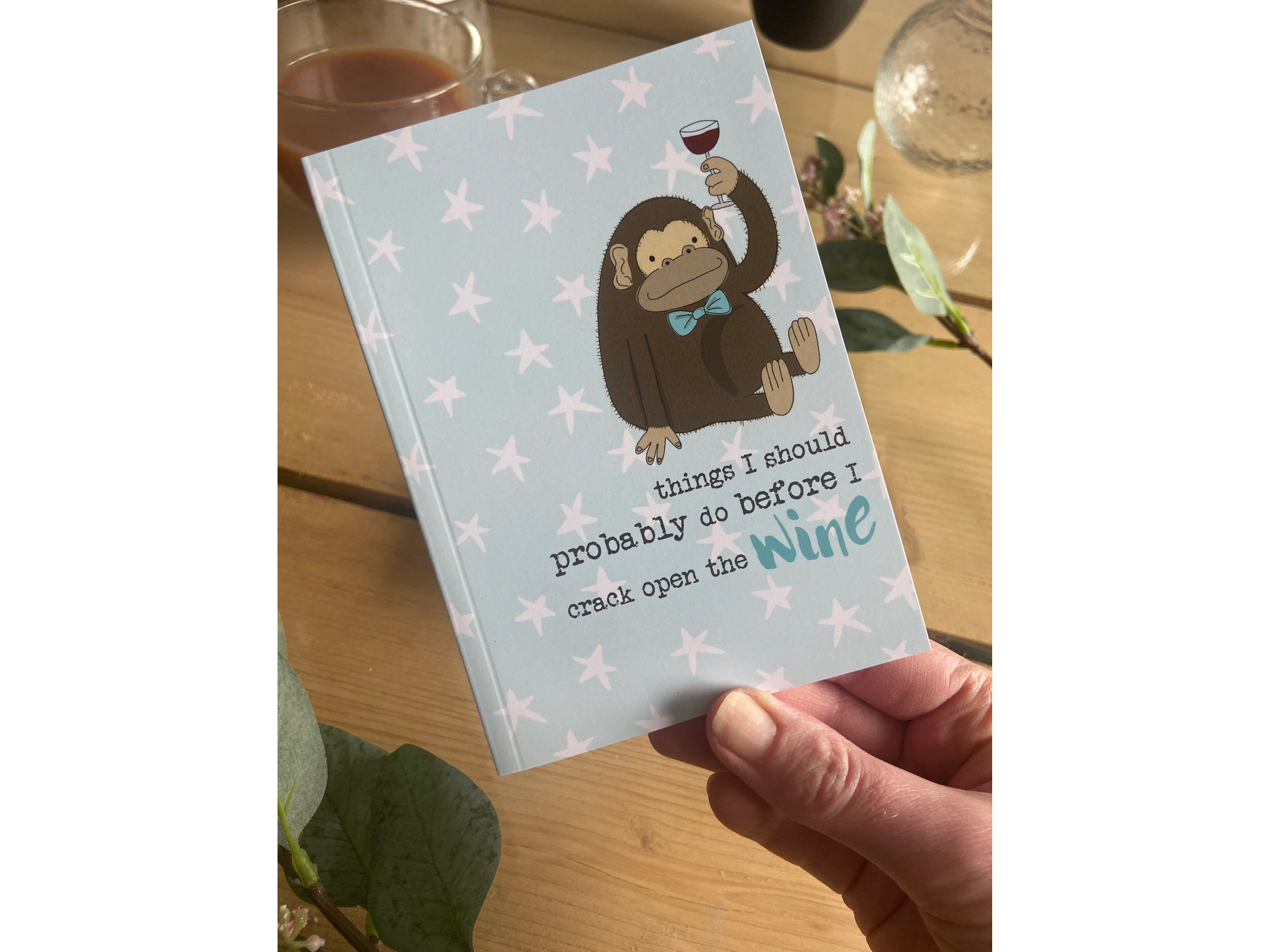 Crack Open the Wine A6 Notebook1-min