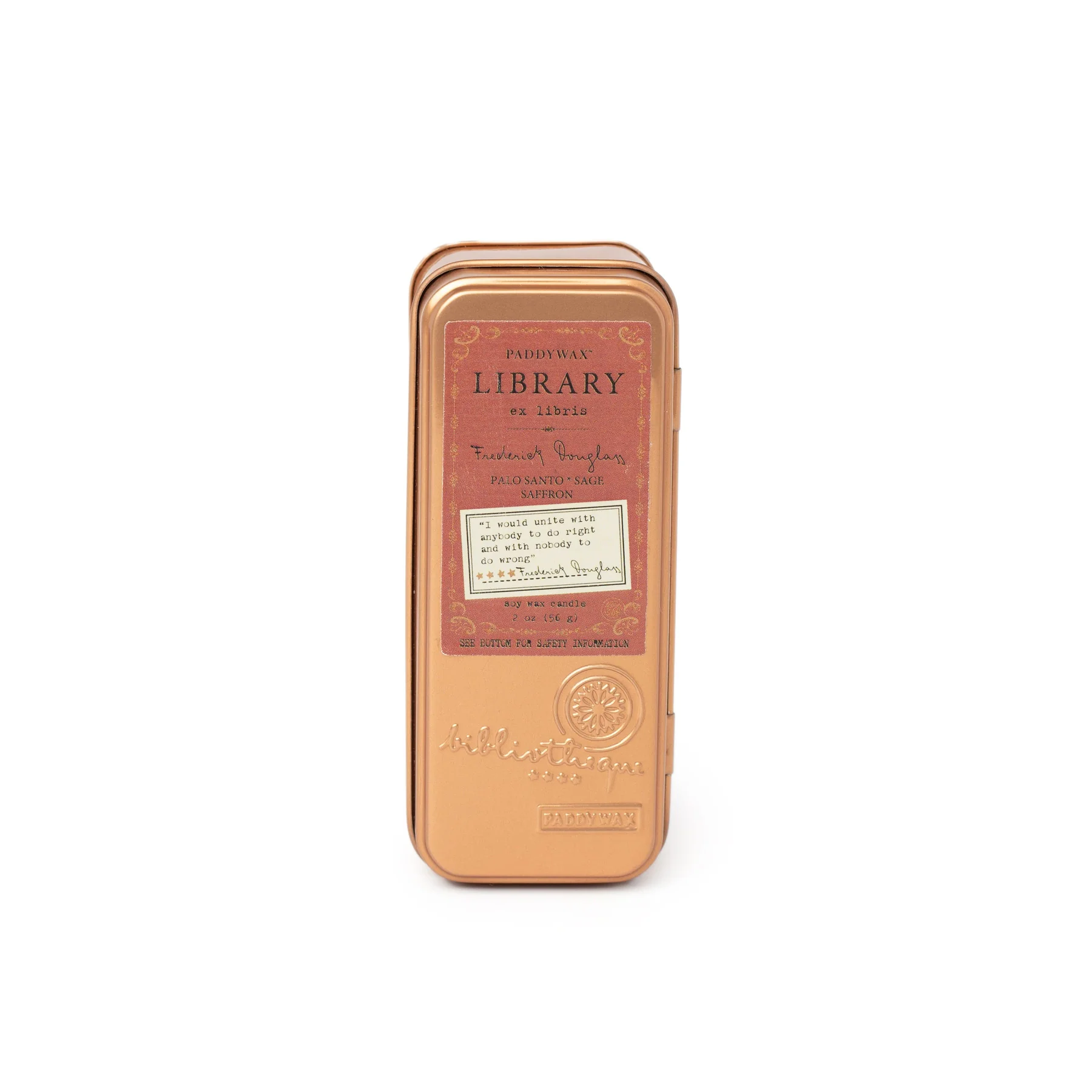 Library Two Wick Travel Tin – Frederick Douglas