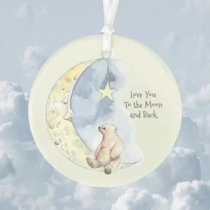 _ Hanging Ceramic Decoration – Bear and Moon-min