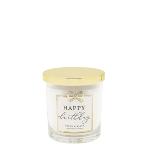 Happy Birthday, Peony & Blush Candle
