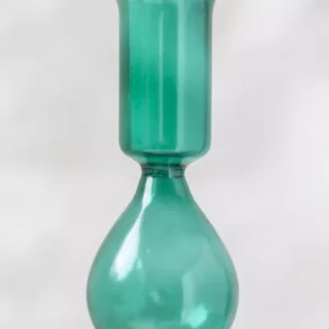 Ingrid Glass Candlestick Green1-min