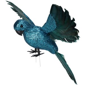 MAS7886-Parrot-Glitters-Feather-Turquoise-28cm