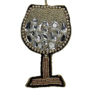 Ornament-Wine-Glass-Beads-Gold