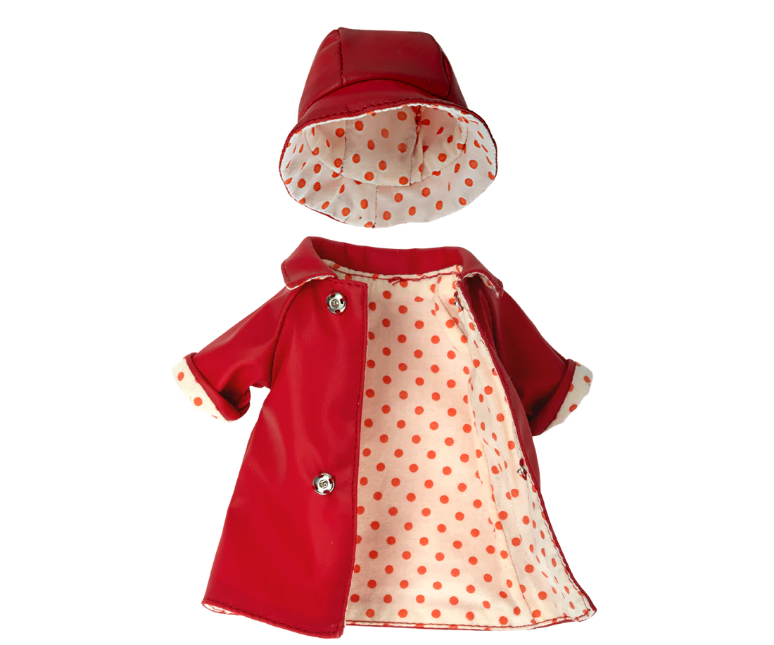 Rain coat w. hat, Teddy mum1