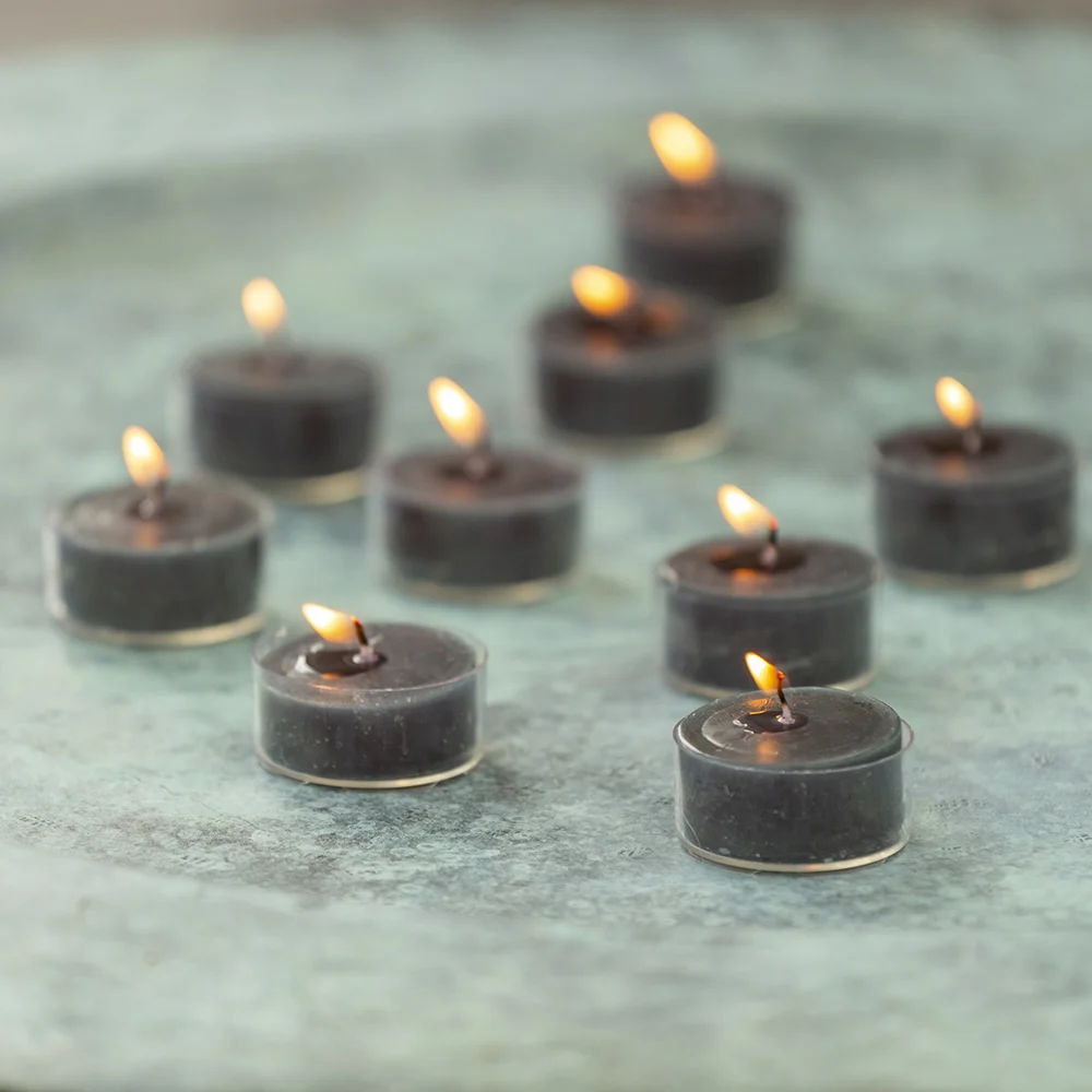 Rustic Tealights Dark Grey-min