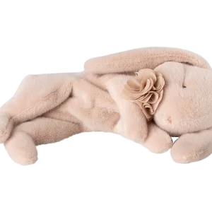 Sleeping bunny plush, Small – Powder
