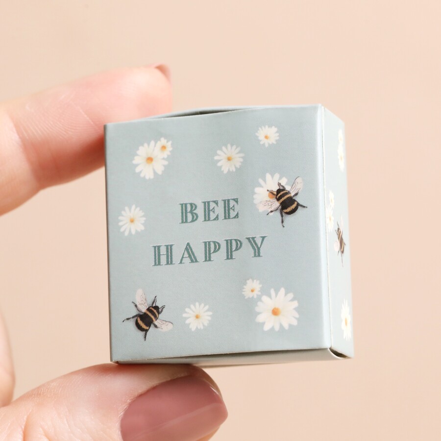 Tiny Matchbox Ceramic Bee Token2-min