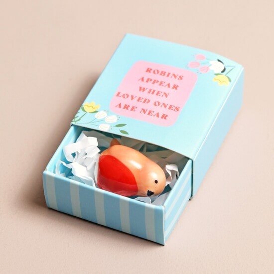 Tiny Matchbox Ceramic Robin Token-min (1)
