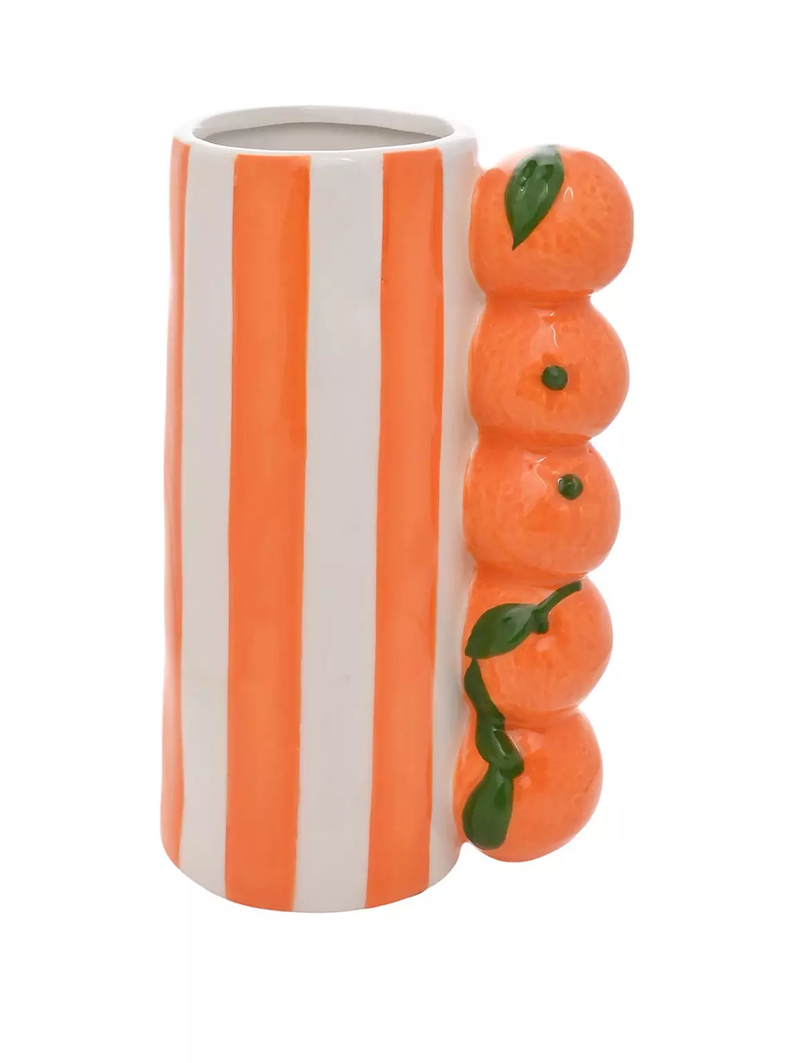 Hestia Orange Striped Vase