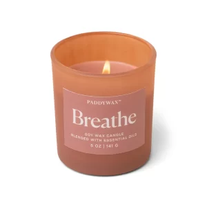 Wellness Glass Candle – Red – Breathe