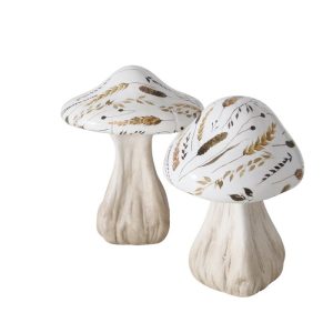 flower mushrooms set of 2