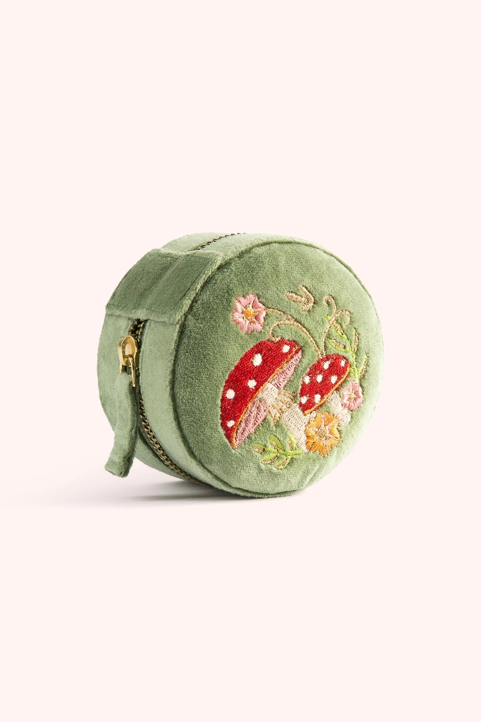 Powder Round Velvet Jewellery Box – Fox